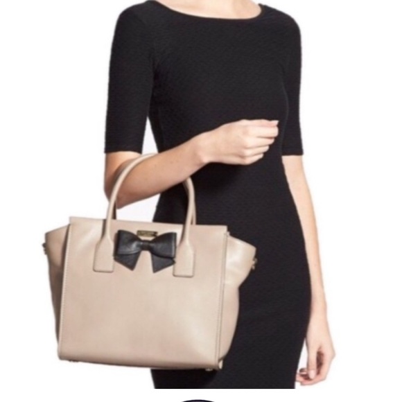 Kate spade bag tan with black bow - Picture 5 of 5